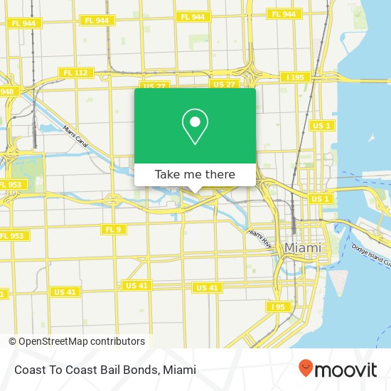 Mapa de Coast To Coast Bail Bonds