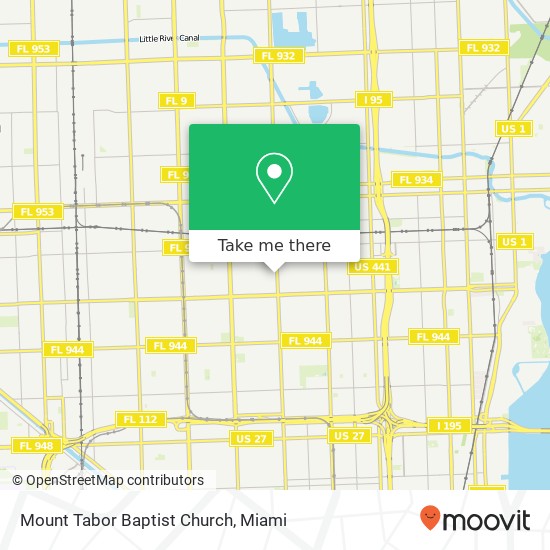 Mapa de Mount Tabor Baptist Church