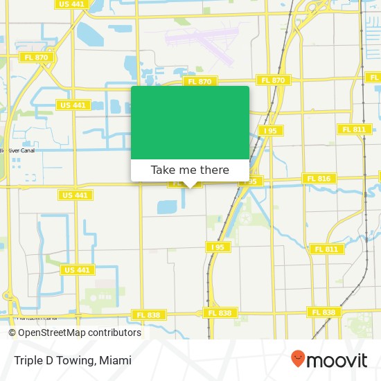 Triple D Towing map