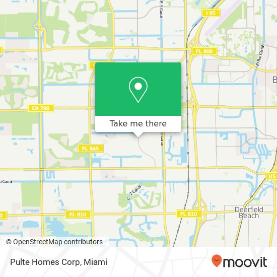 Pulte Homes Corp map