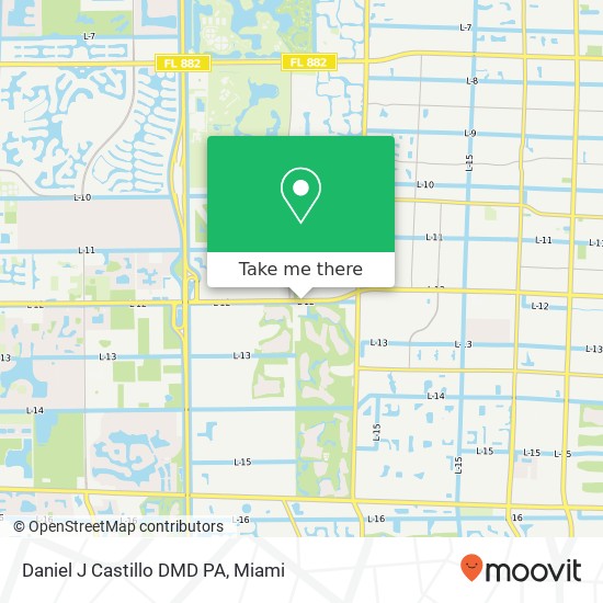 Daniel J Castillo DMD PA map