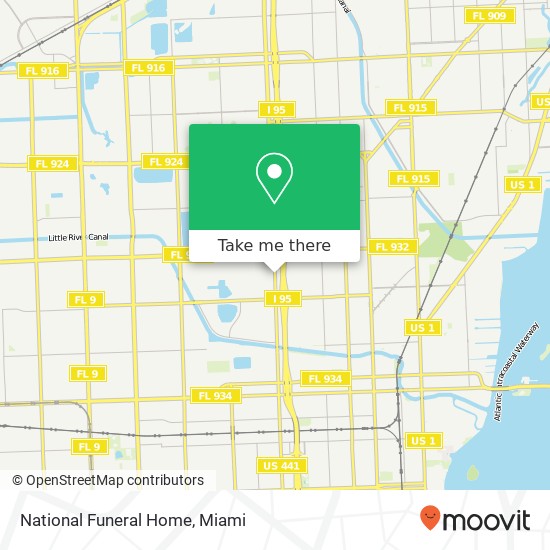 Mapa de National Funeral Home