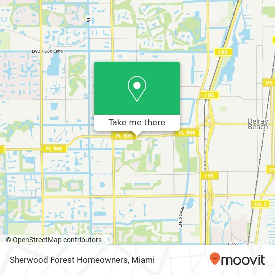 Mapa de Sherwood Forest Homeowners