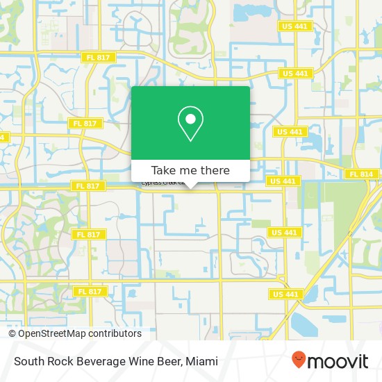 Mapa de South Rock Beverage Wine Beer