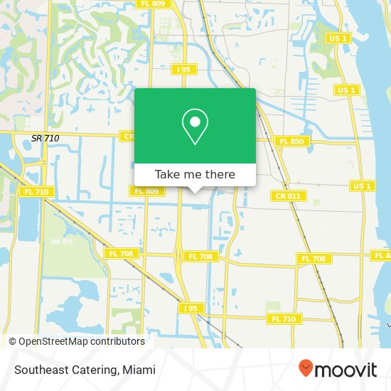 Southeast Catering map