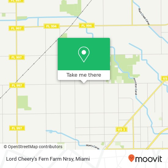 Lord Cheery's Fern Farm Nrsy map