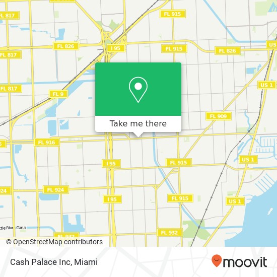 Cash Palace Inc map