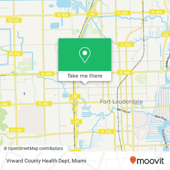 Mapa de Vrward County Health Dept