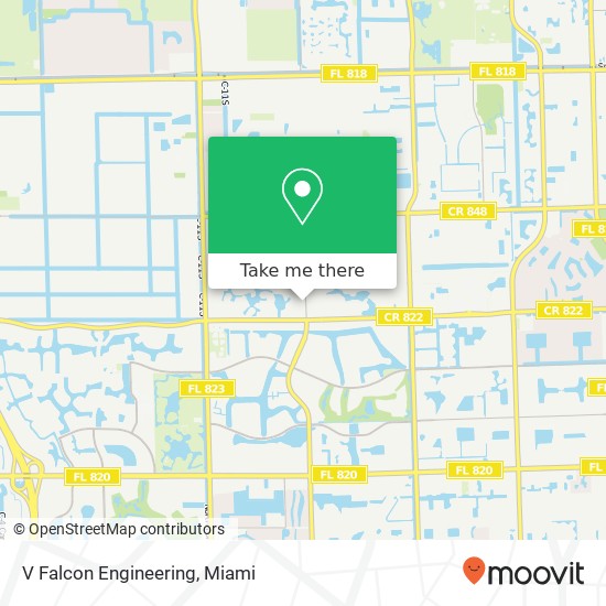 V Falcon Engineering map