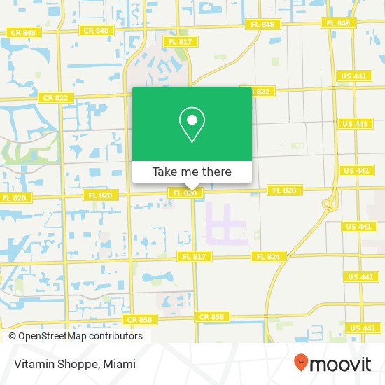 Vitamin Shoppe map