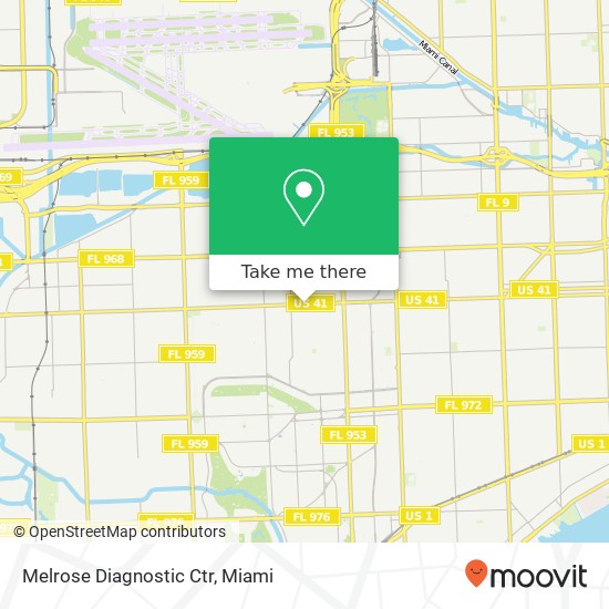 Melrose Diagnostic Ctr map