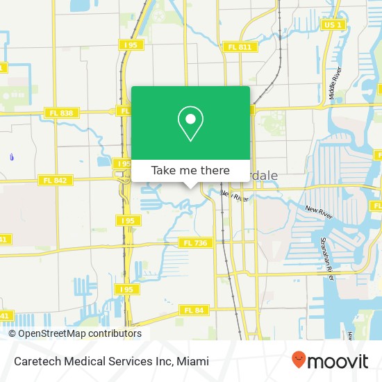 Caretech Medical Services Inc map