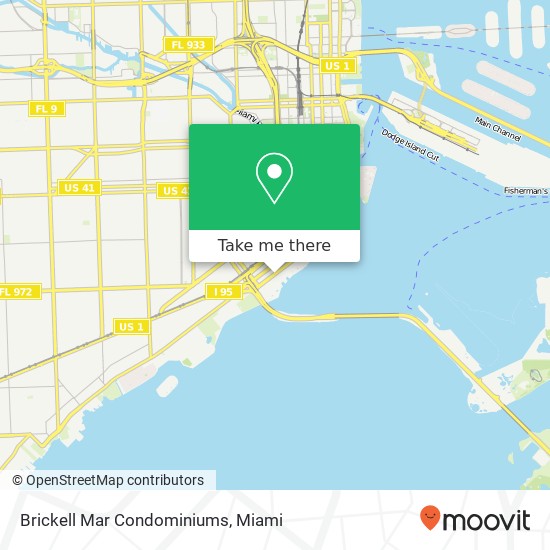 Mapa de Brickell Mar Condominiums
