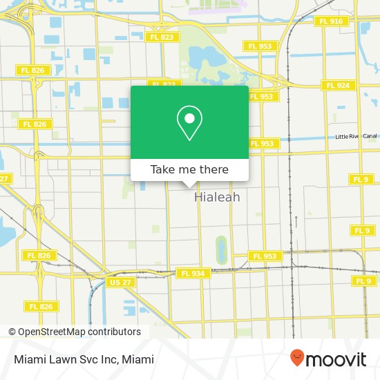 Miami Lawn Svc Inc map