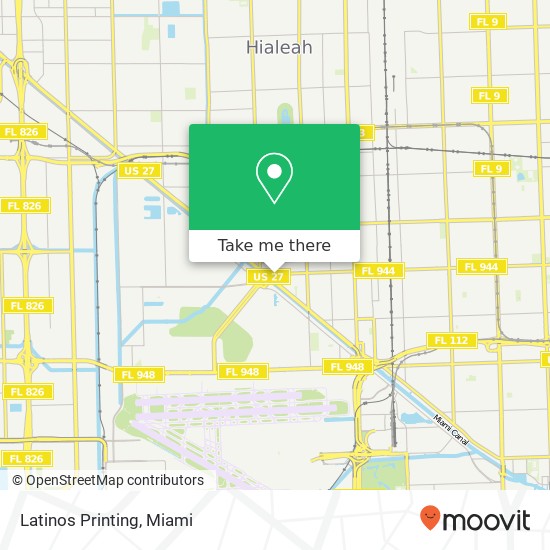 Latinos Printing map
