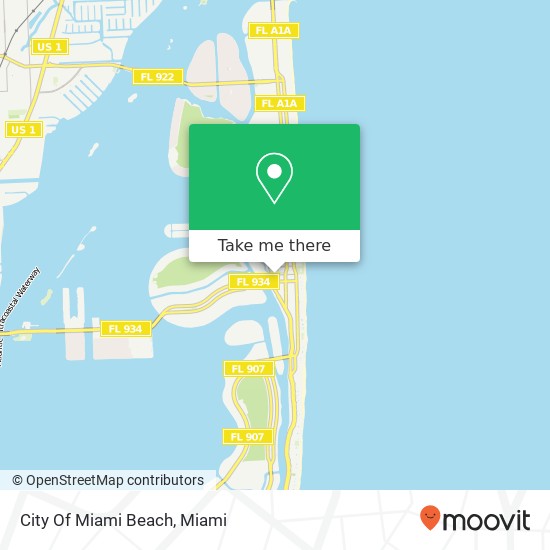 Mapa de City Of Miami Beach