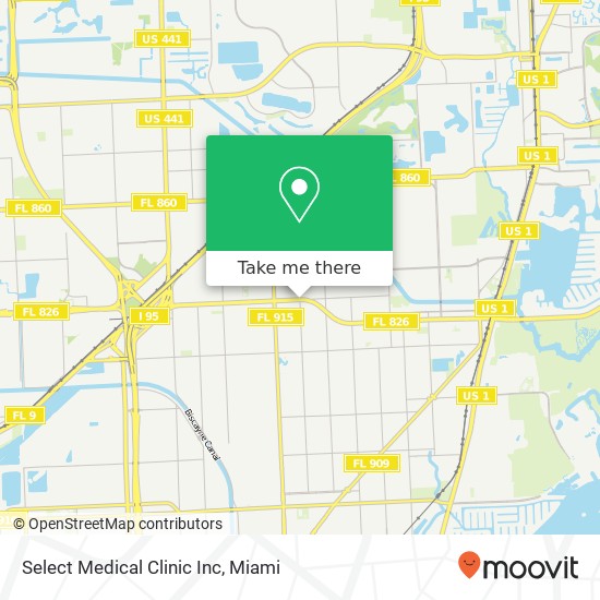 Mapa de Select Medical Clinic Inc