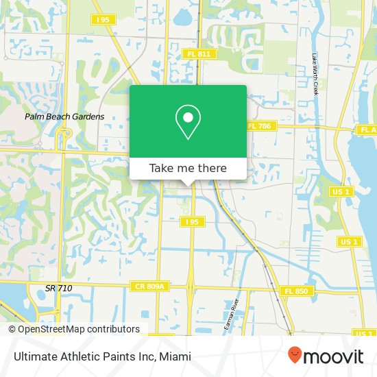 Ultimate Athletic Paints Inc map