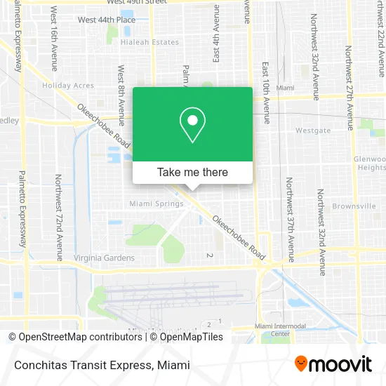 Conchitas Transit Express map