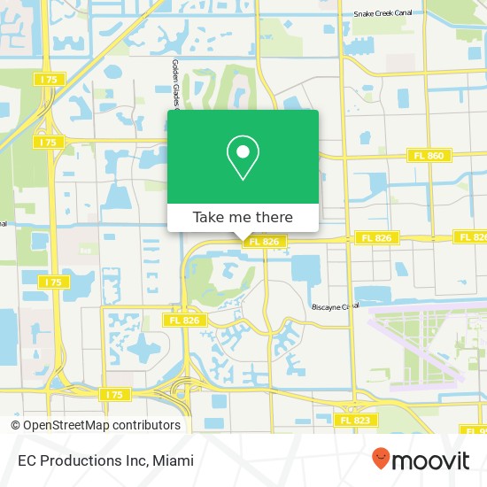 EC Productions Inc map
