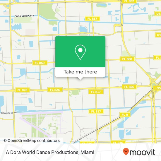 Mapa de A Dora World Dance Productions