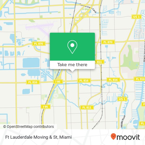 Mapa de Ft Lauderdale Moving & St