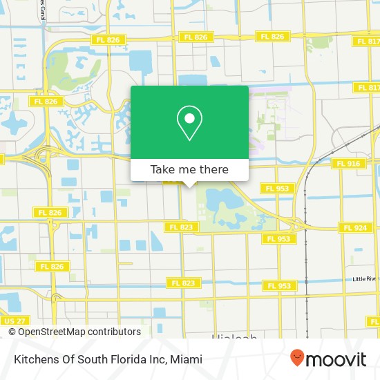 Mapa de Kitchens Of South Florida Inc