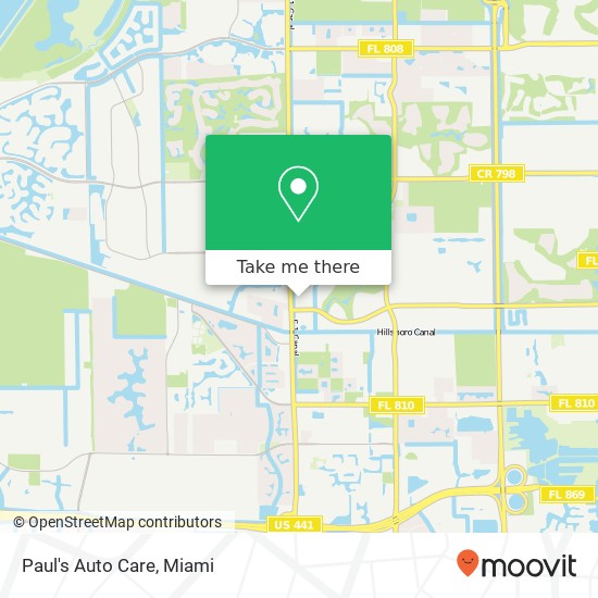 Paul's Auto Care map