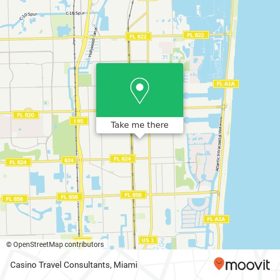 Casino Travel Consultants map