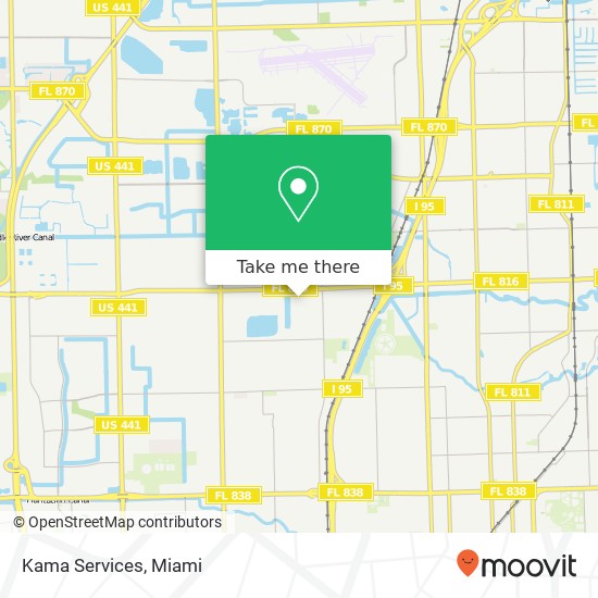 Kama Services map