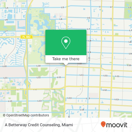 A Betterway Credit Counseling map