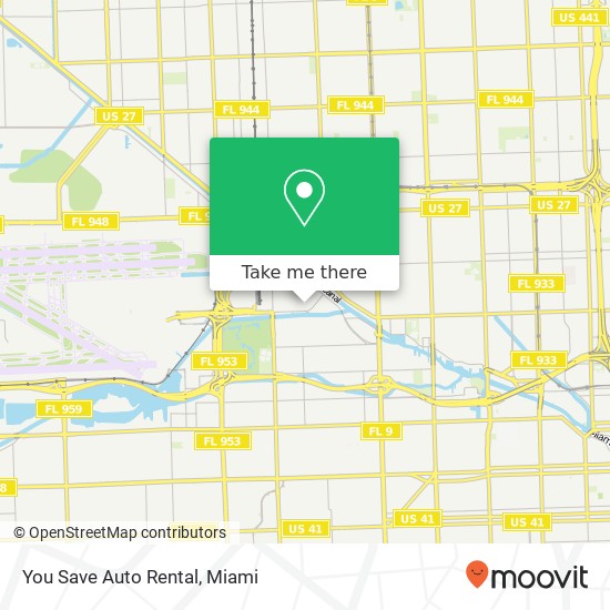 Mapa de You Save Auto Rental