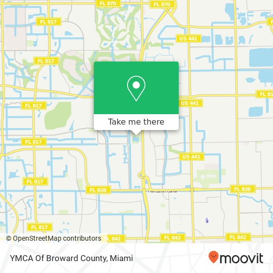 YMCA Of Broward County map