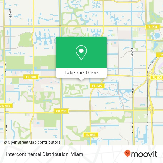 Intercontinental Distribution map