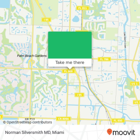 Norman Silversmith MD map