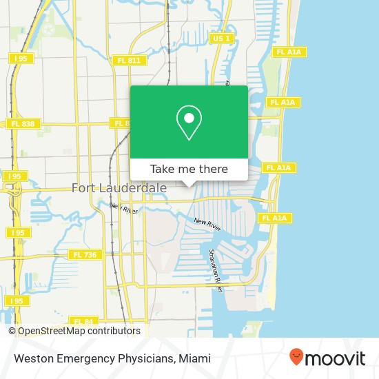 Weston Emergency Physicians map