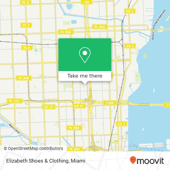 Elizabeth Shoes & Clothing map