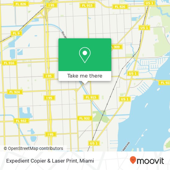 Expedient Copier & Laser Print map