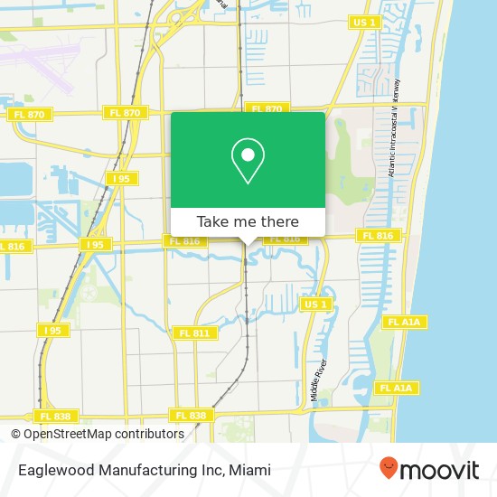 Eaglewood Manufacturing Inc map