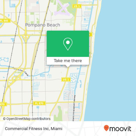 Commercial Fitness Inc map