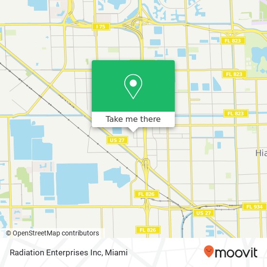 Radiation Enterprises Inc map