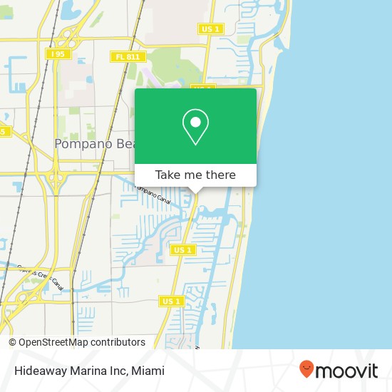 Hideaway Marina Inc map