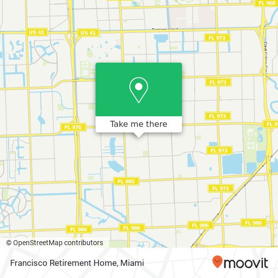 Francisco Retirement Home map