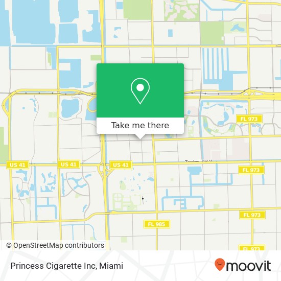 Princess Cigarette Inc map