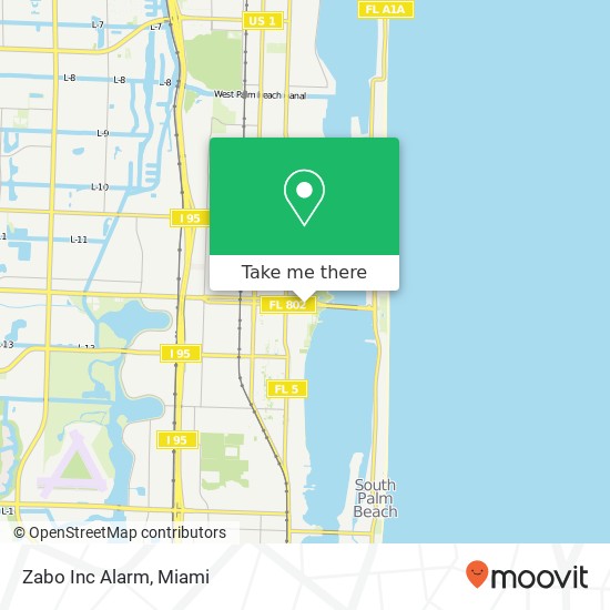 Mapa de Zabo Inc Alarm
