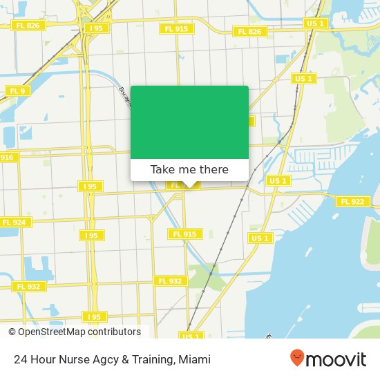 Mapa de 24 Hour Nurse Agcy & Training