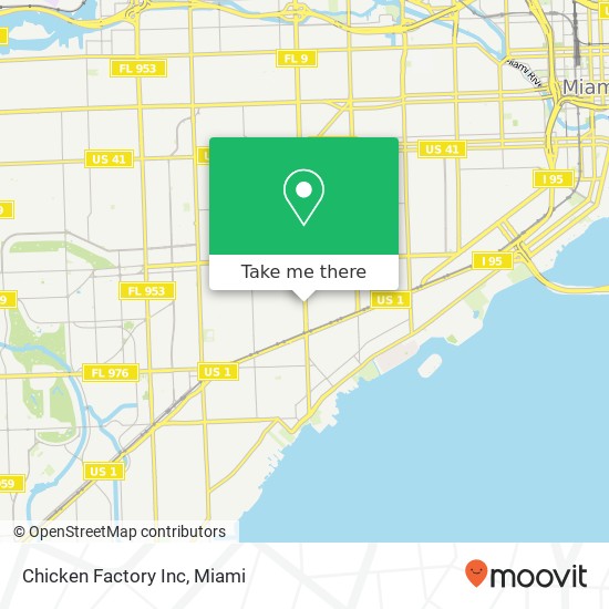 Mapa de Chicken Factory Inc