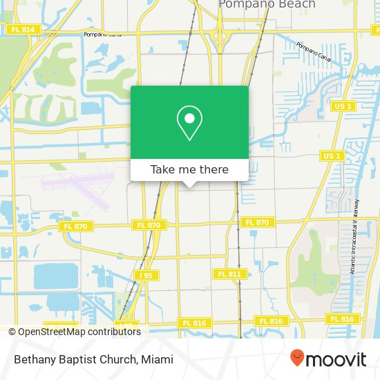 Bethany Baptist Church map