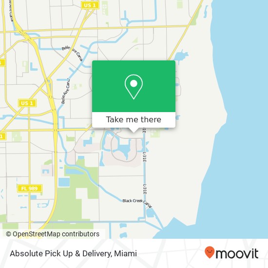 Absolute Pick Up & Delivery map