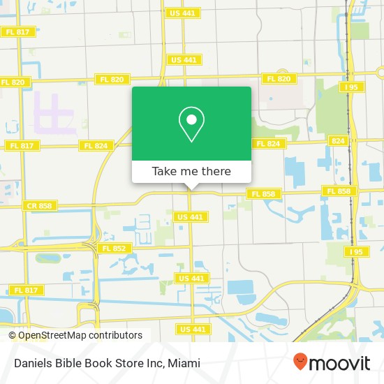 Mapa de Daniels Bible Book Store Inc